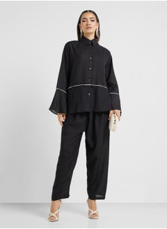 hayas closet Button Down Blouse & Pants Set  - Image 1