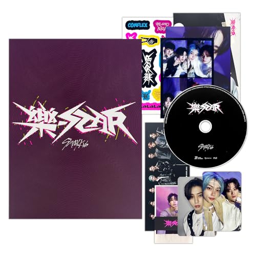 JYP Ent Stray Kids RockSTAR LIMITED STAR Ver Photobook CDR Photocard Panorama Mini Poster Unit Photocard Sticker Mini Poster 4Cut Photo Film Folded Poster Film Photocards PVC Card - Image 1