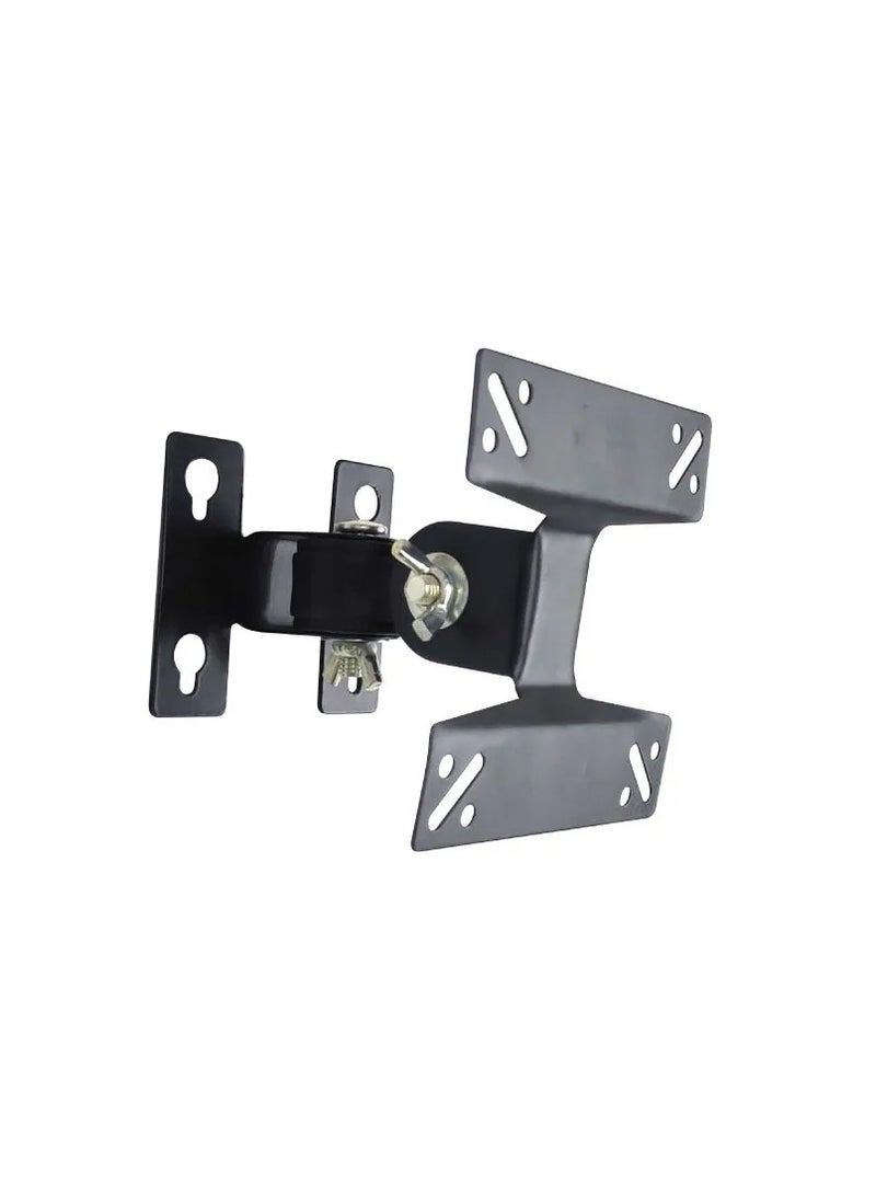 BEETEC Single Arm Swivel TV Wall Mount Bracket for 13-27 Inch Flat Panel TVs up to 10 kg/22 lbs and up to 100x100 VESA, TV Wall Bracket with Tilt Plate and Swivel Arm for Enhanced Viewing, Black | TF-10S  - Image 1