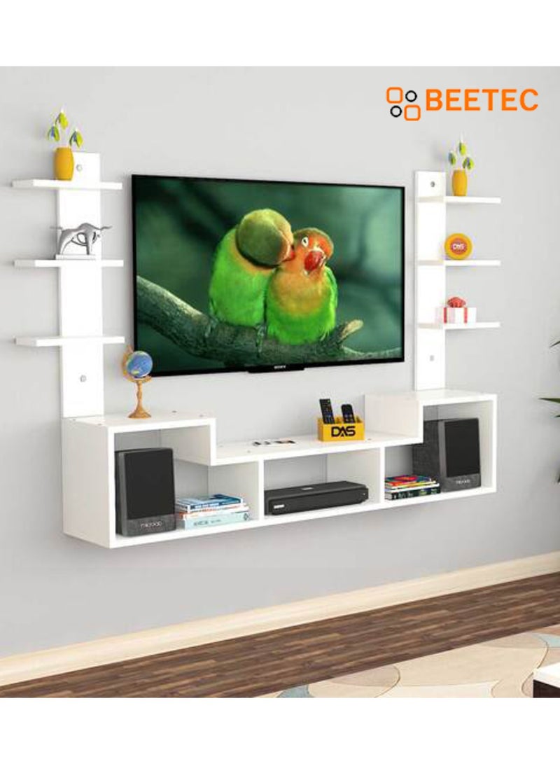 BEETEC Single Arm Swivel TV Wall Mount Bracket for 13-27 Inch Flat Panel TVs up to 10 kg/22 lbs and up to 100x100 VESA, TV Wall Bracket with Tilt Plate and Swivel Arm for Enhanced Viewing, Black | TF-10S  - Image 2