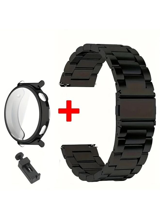 Black TPU Case With Stainless Steel Band For Huawei Watch GT5 41mm - Image 1