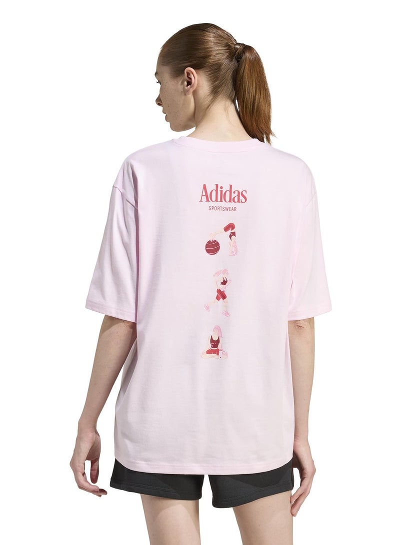 Adidas Soft Sports Graphic Tshirt - Image 2