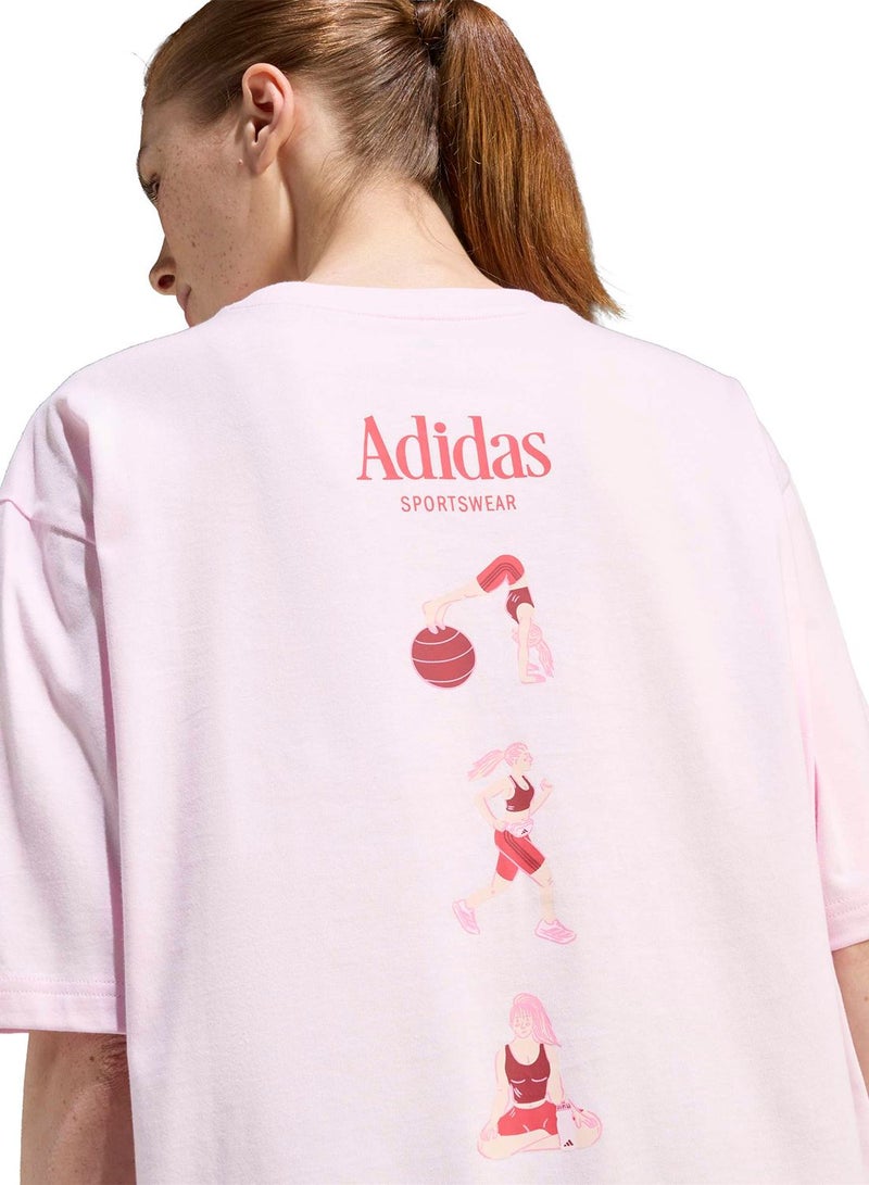 Adidas Soft Sports Graphic Tshirt - Image 3