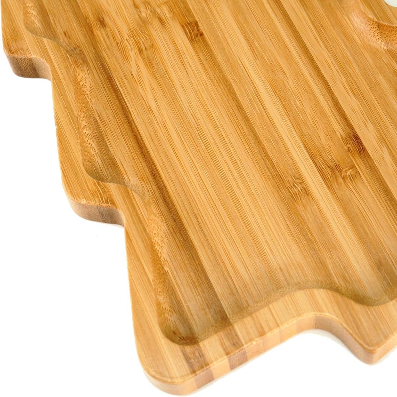 BinaryABC Christmas Tree Wood Serving Platters Wooden Trays Side Dish Serving Trays Tabletop Serving PlattersChristmas Table Decorations Supplies11x786 - Image 5