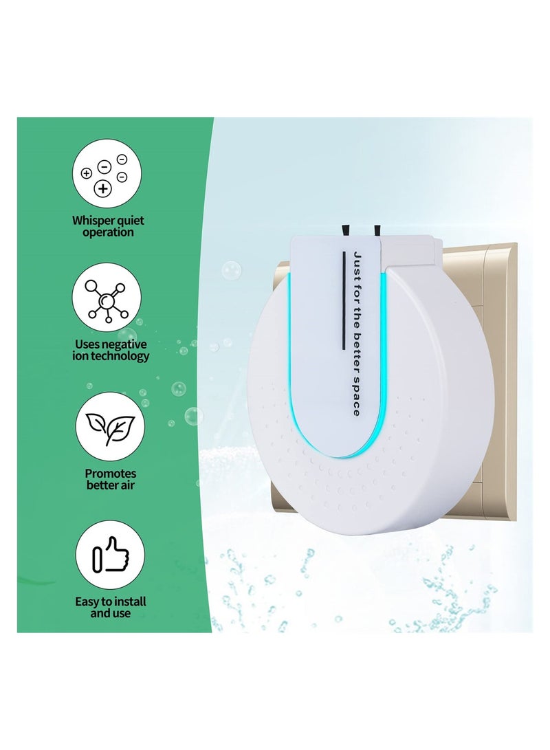 Excefore Mini Home Plug-in Air Purifier, Portable Negative Ion Generator, Anion for Rooms With Odor and Smoke, Power Saving, Usually Used in Bedrooms, Pet Rooms, Toilets, Garages, Small Rooms - Image 2