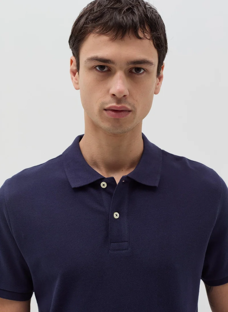 Ovs Cotton pique polo shirt