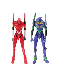 Neon Genesis Evangelion Joint Movable EVA Unit-01 Unit-02 Mecha Figurine (2 In 1)