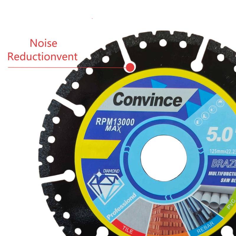 3pcs 125mm Metal Cutting Disc For Steel Stone Concrete Aluminum - Image 4