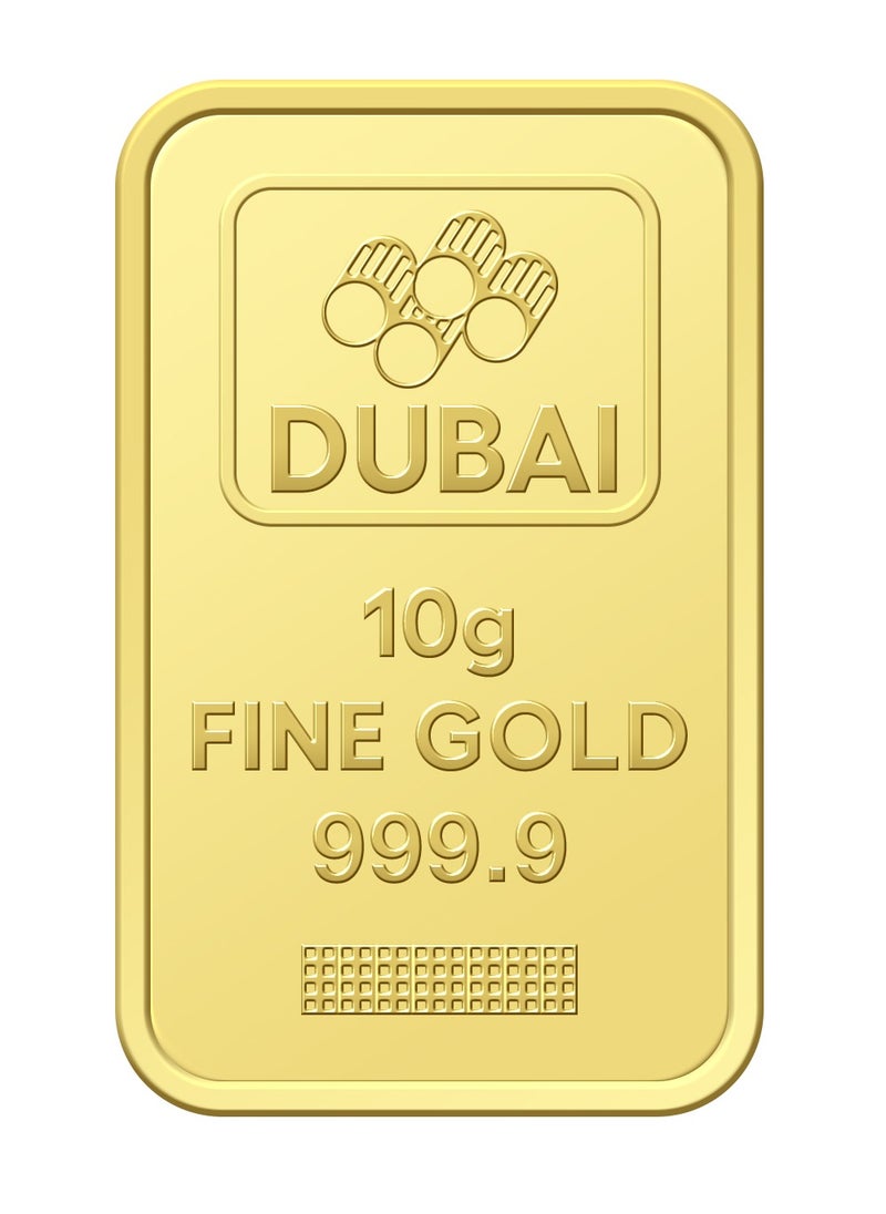 FK Jewellers - Dubai 10g Pure 999.9 Fine Gold Bar 24KT - 10 Grams - Image 1