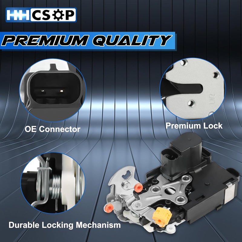 HHCSOP Front Left Driver Side Door Lock Latch Actuator Motor Replacement for Chevy Silverado Avalanche Suburban Tahoe Cadillac Escalade GMC Sierra Yukon 2001-2007 Replaces 931-318, 15110643, 15053681 Elegant multi-option build - Image 5
