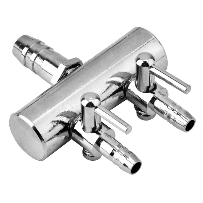 Stainless Steel Aquarium Fish Tank Air Flow 8mm Turn to 4mm Splitter Control Valve

(4 way) - Image 5