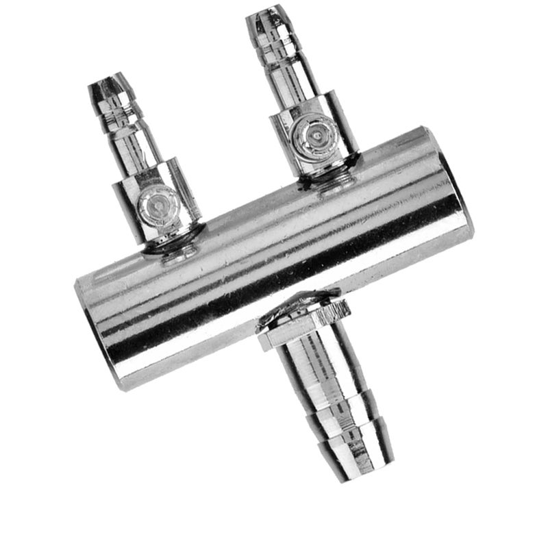 Stainless Steel Aquarium Fish Tank Air Flow 8mm Turn to 4mm Splitter Control Valve

(4 way) - Image 1