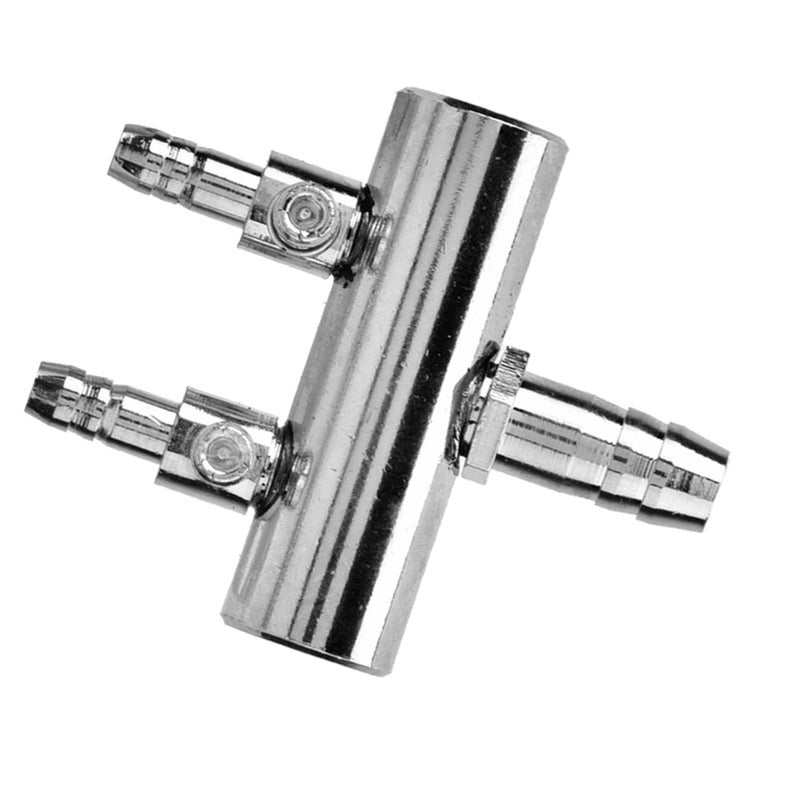 Stainless Steel Aquarium Fish Tank Air Flow 8mm Turn to 4mm Splitter Control Valve

(4 way) - Image 4