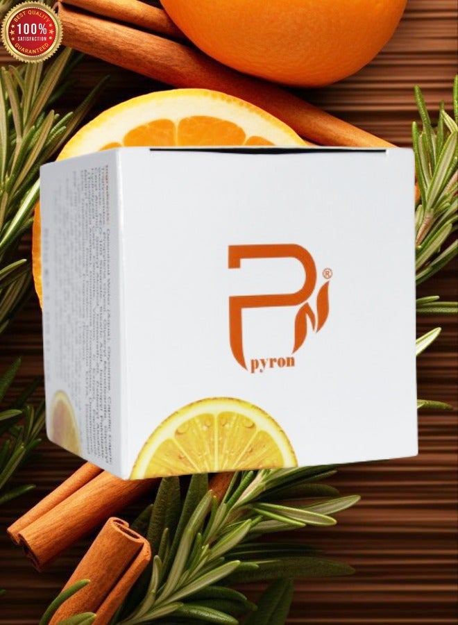 PYRON 3 Pieces Vitamin C Brightening And Anti Aging Face Cream Contains Hyaluronic Acid Depply Moisturizers Improve Fine Lines Dull Skin 50g - Image 3