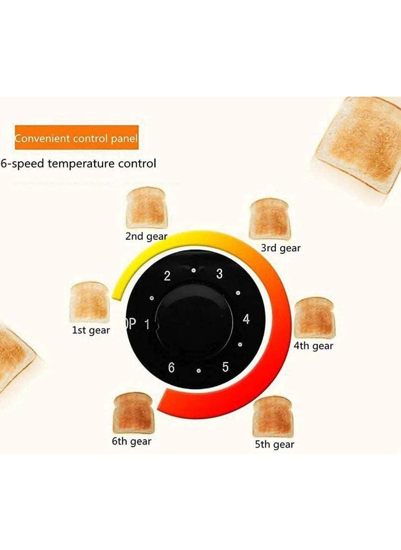 Generic Toaster 2 Slice Bread Toaster with Adjustable Browning Control,Automatic Pop Up, Defrost, Warm & Cancel Function  - Image 5