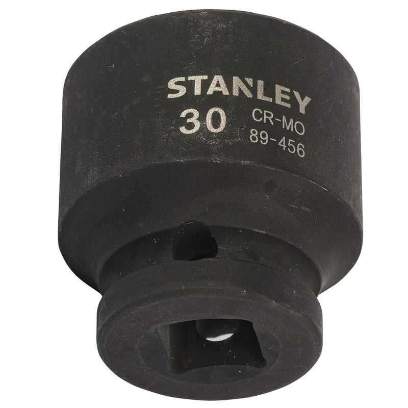 Stanley STANLEY STMT894568B ChromeMolybdenum Steel 6 Point Impact Socket 12 inch 30 mmBlack  - Image 3