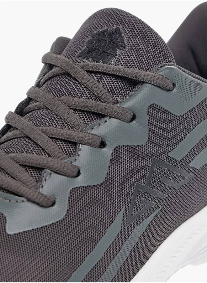 شو اكسبرس Men Logo Print Sports Shoes with Lace-up Closure