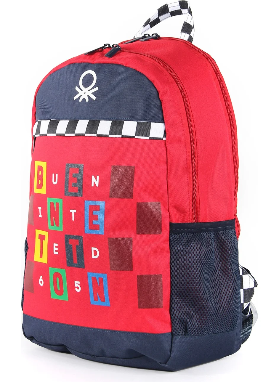 UNITED COLORS OF BENETTON . Double Compartment Primary School Bag 03766