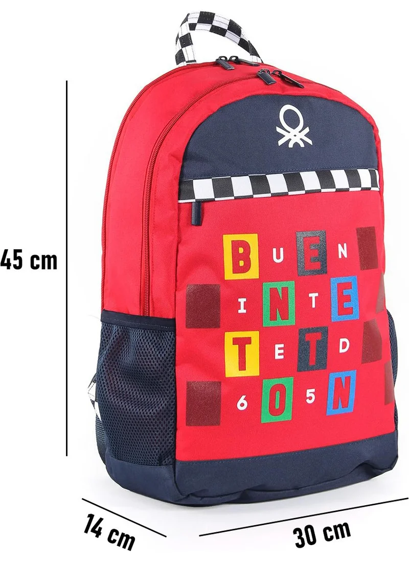 UNITED COLORS OF BENETTON . Double Compartment Primary School Bag 03766
