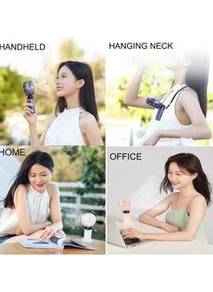 IMPERIUM Handheld Fan, Battery Operated Fan with Base, 8 Hours, Digital Display, 5 Speeds, 90° Ajustable, Rechargeable Mini Fan for Outdoor Indoor  - Image 3