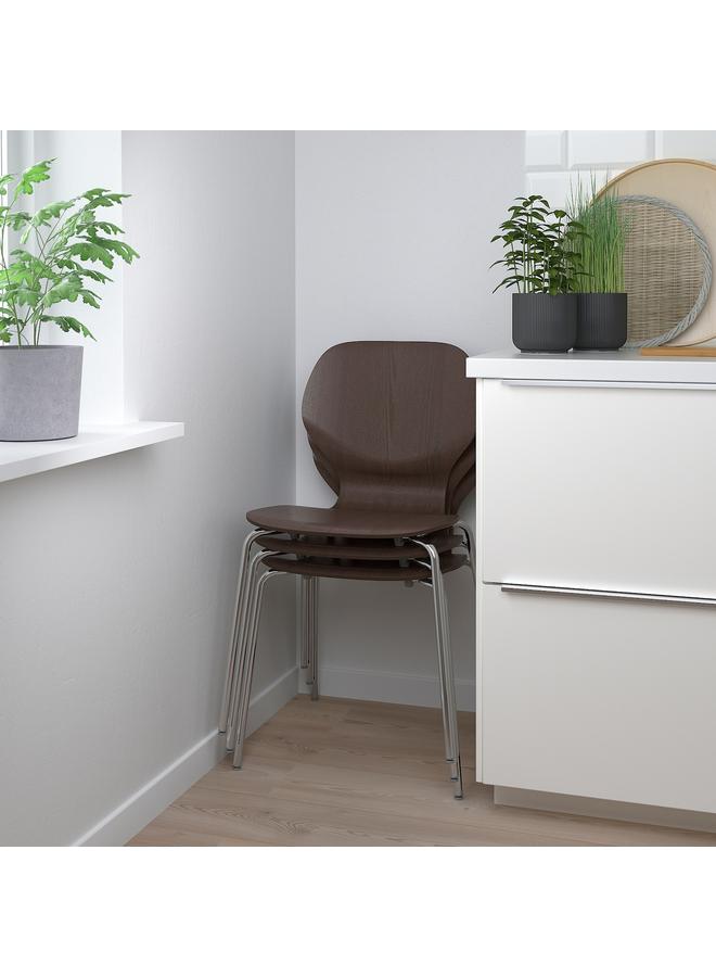 Zaboon Chair, Dark Brown/Sefast Chrome-Plated - Image 5