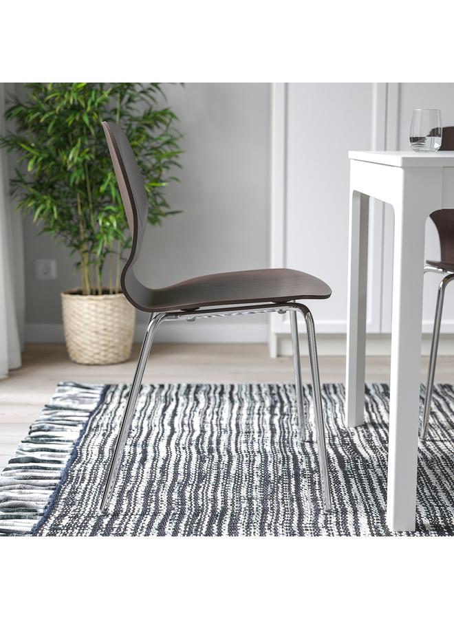 Zaboon Chair, Dark Brown/Sefast Chrome-Plated - Image 3