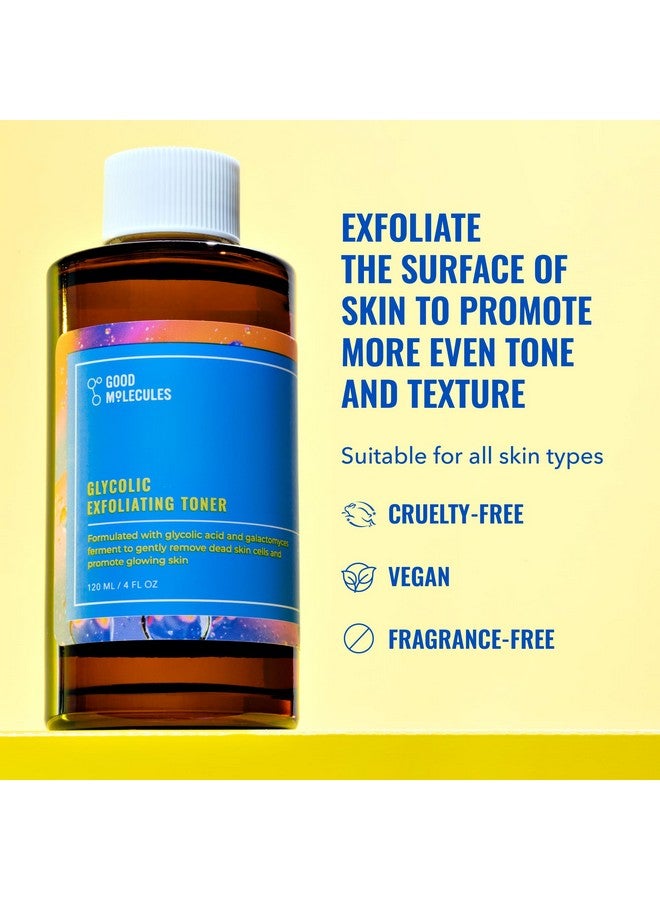 تونر مقشر للوجه بحمض الجليكوليك من جود موليكلز - تونر ومقشر للوجه بحمض الجليكوليك وحمض الهيالورونيك والصبار لترطيب البشرة - للعناية ببشرة الوجه - Image 2