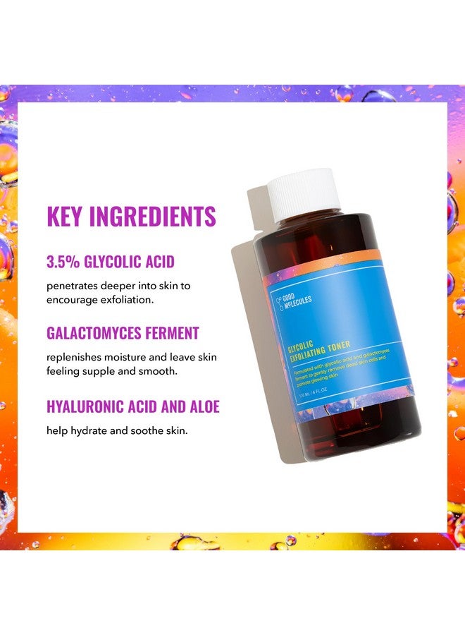 تونر مقشر للوجه بحمض الجليكوليك من جود موليكلز - تونر ومقشر للوجه بحمض الجليكوليك وحمض الهيالورونيك والصبار لترطيب البشرة - للعناية ببشرة الوجه - Image 3