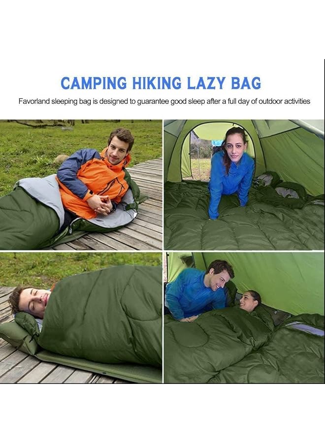 Generic Sleeping Bag Lightweight 3 Season Weather Sleep Bags For Kids Adults Girls Women Microfiber Filled 5 20 Degree For Backpacking/Hiking/Camping/Mountaineering With Compression Sack  - Image 4