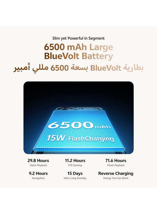 فيفو ي11 AI 5G بلاتينيوم 4 جيجابايت رام 64 جيجابايت مع سماعة عنق حصرية (شاحن وحافظة داخل صندوق الهاتف) - نسخة الشرق الأوسط - Image 2