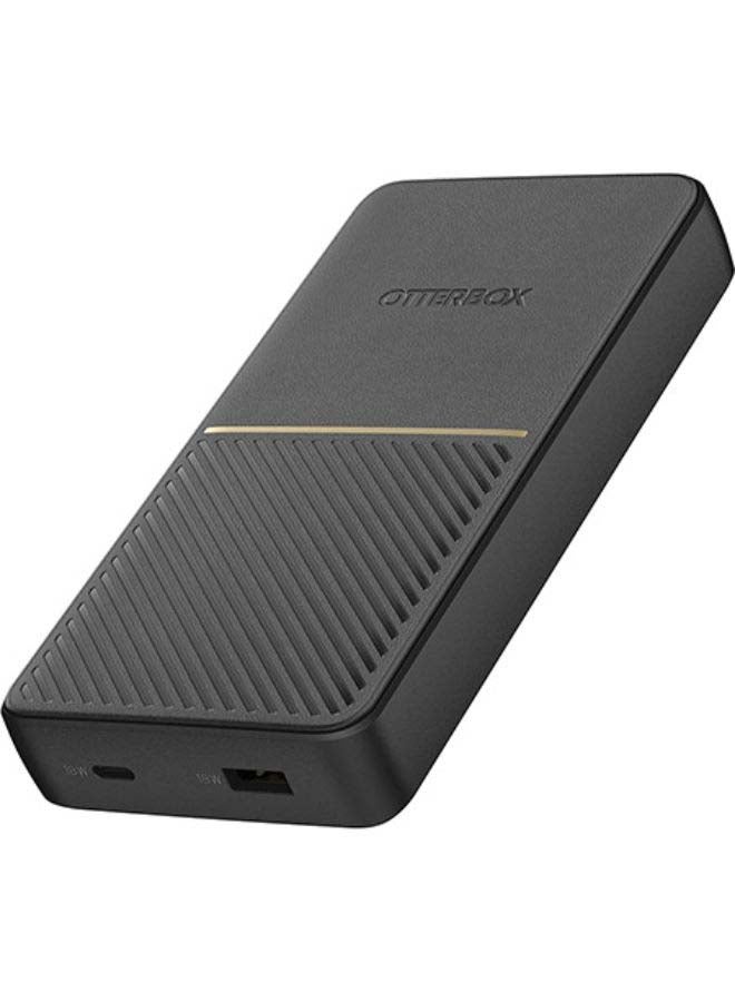 Otterbox 20000 mAh Fast Charge Power Bank USB-A & USB-C 18W PD Black - Image 1