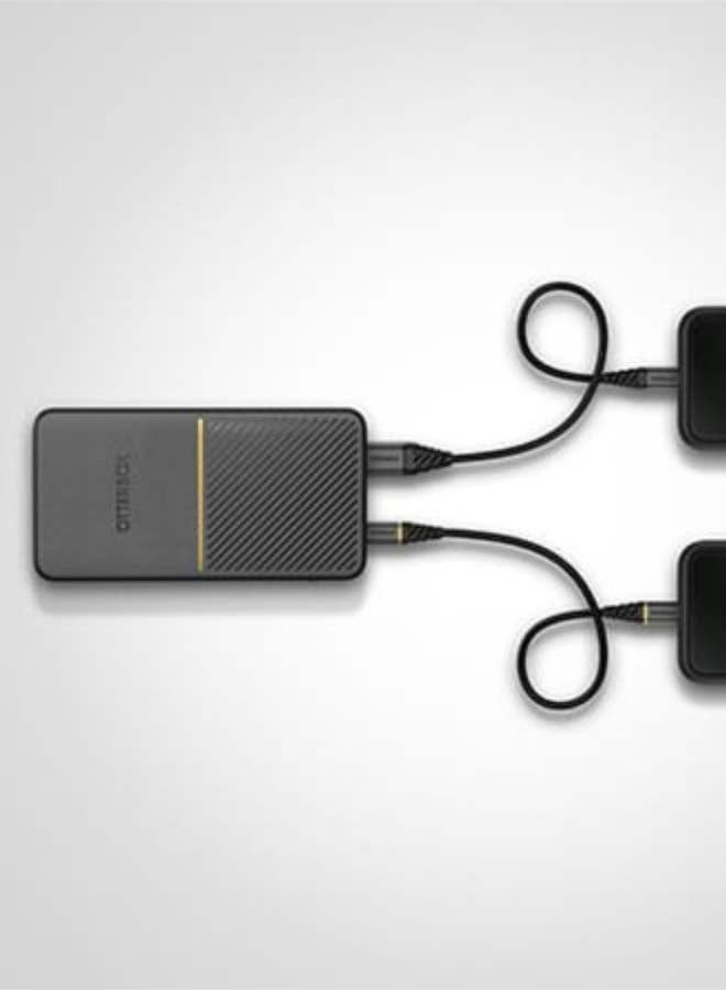 Otterbox 20000 mAh Fast Charge Power Bank USB-A & USB-C 18W PD Black - Image 3