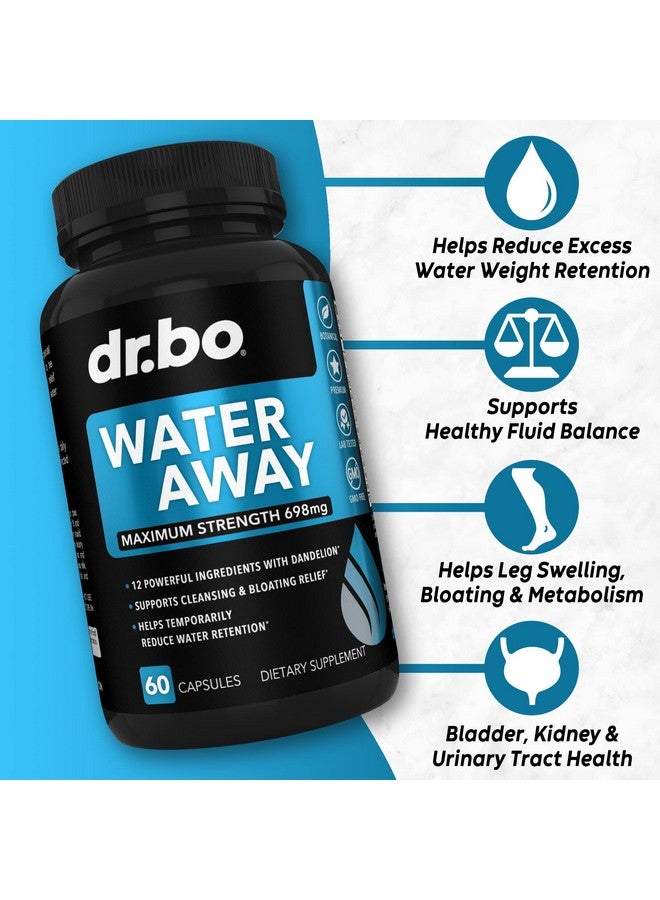 dr.bo Water Pills Diuretics for Water Retention - Natural Swelling Away Pills Herbal Diuretic Supplements for Stomach Bloating Leg Swelling Relief - Reduce Fluid Pill Bloat for Swollen Legs Feet Supplement - Image 2
