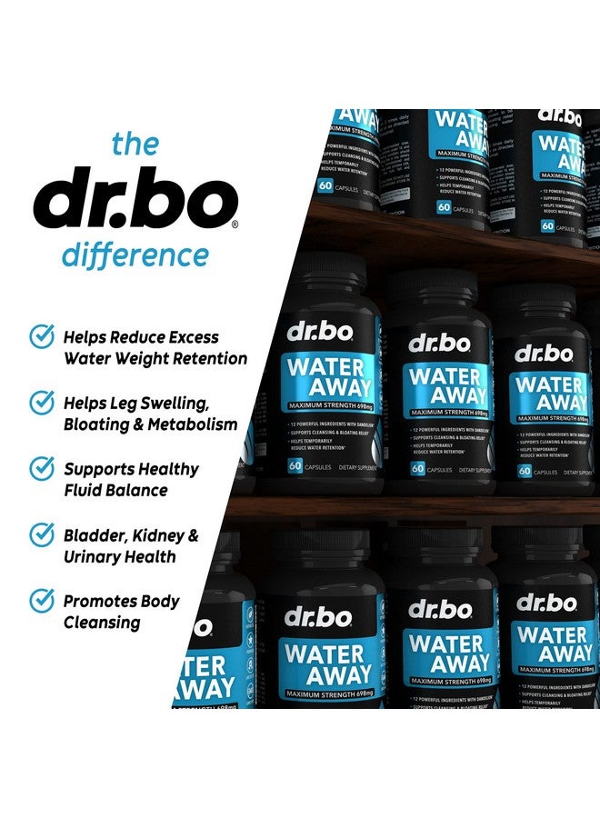 dr.bo Water Pills Diuretics for Water Retention - Natural Swelling Away Pills Herbal Diuretic Supplements for Stomach Bloating Leg Swelling Relief - Reduce Fluid Pill Bloat for Swollen Legs Feet Supplement - Image 4