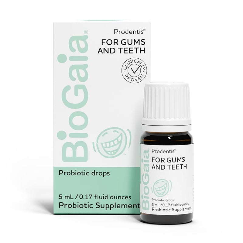 BioGaia Prodentis Dental Probiotic Drops Promotes Healthy Gums Teeth Defends Against Dental Problems Replenishes Oral Microbiome Improves Oral Health Unflavored 25 Day Supply