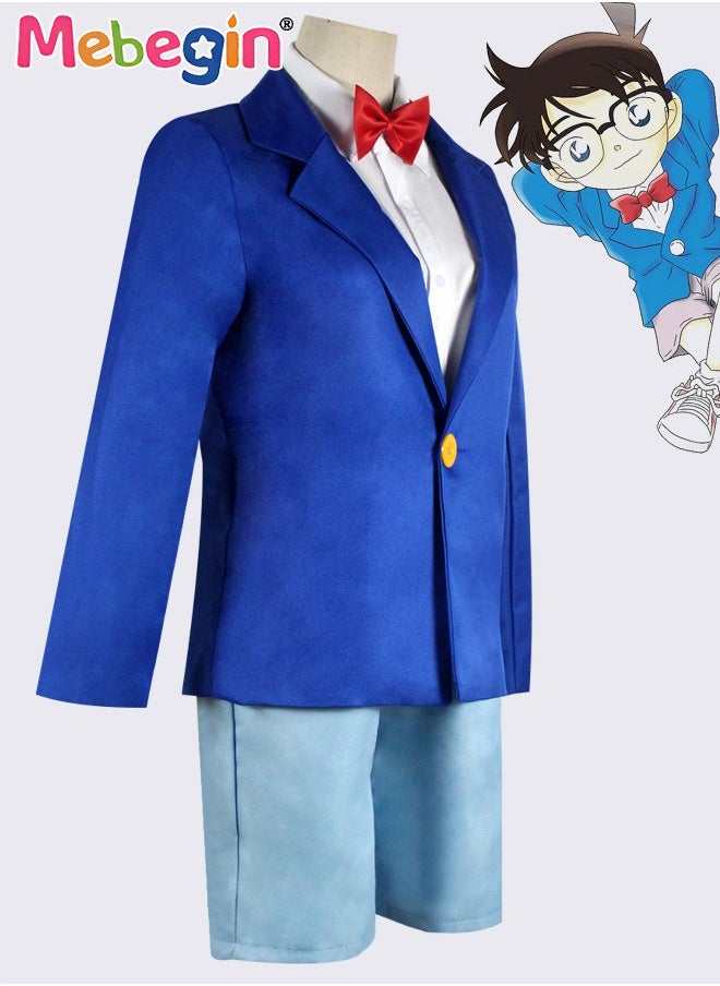 MEBEGIN 4PCS Detective Costume Accessories Set, Anime Character Cosplay Outfit, Popular Detective Outfit Set for Role-playing Activities and Themed Parties, Made of Comfortable Fabric  - Image 3