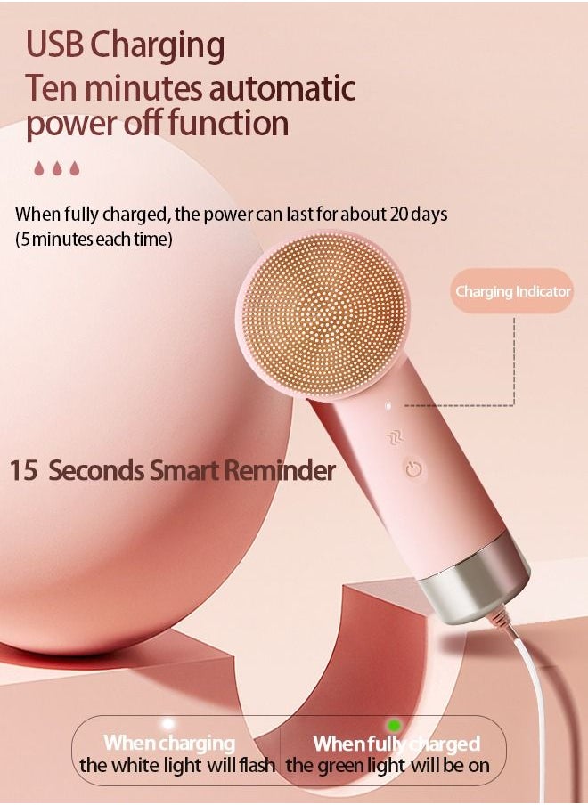 LO.BABY.VE - Facial Cleansing Brush Electric Face Cleansing Brush Device for Deep Cleaning Gentle Exfoliating Massaging Rechargeable Silicone Skin Wash Machine 5 Massage intensities - Image 1