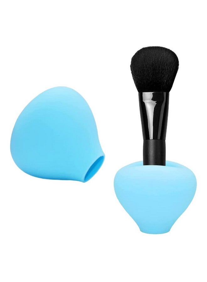 ZERONE Makeup Brush Coverssilicone Brush Organizer Case For Makeup Storagereusable Brush Holders For Traveldustproof Brush Protector For Makeup Lovers And Wife (Blue) - Image 1