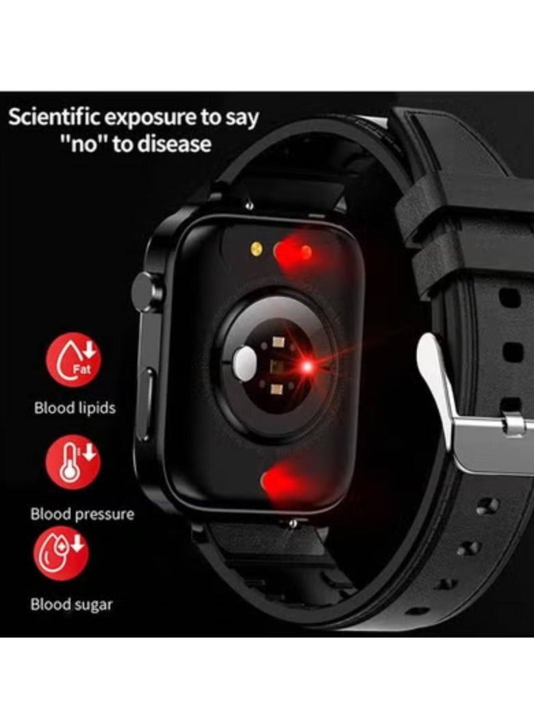 AROAQ Smart Health Laser Therapy Watch for Men with Blood Sugar and Blood Pressure Monitoring Dual Probe Heart Rate Blood Oxygen and Fitness Tracking  - Image 4