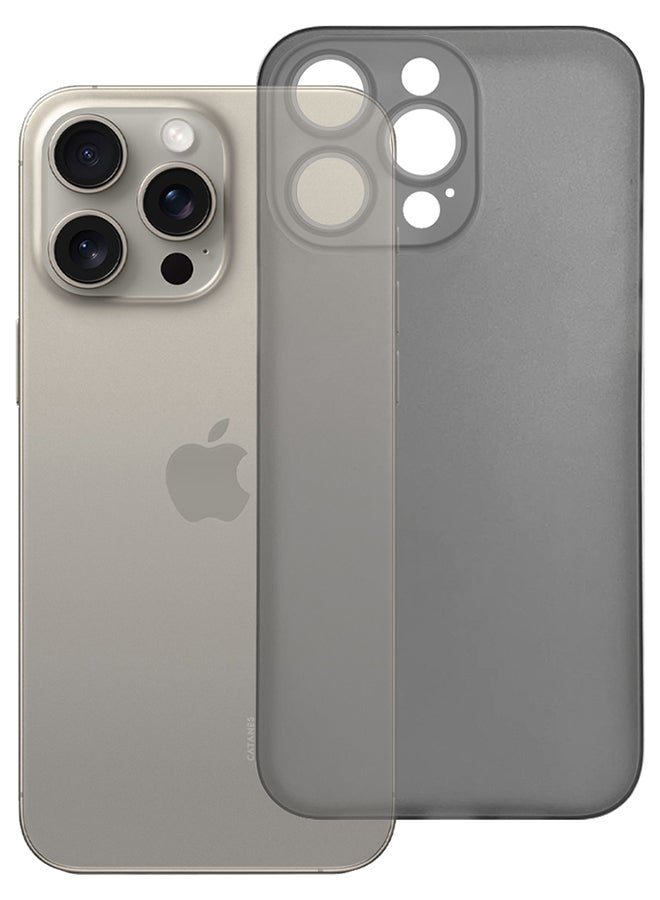 CATANES iPhone 15 Pro Max Case Cover Air Skin Series Back Cover Sturdy Durable Thin Case Drop Protection Cover Dark Grey - Image 1