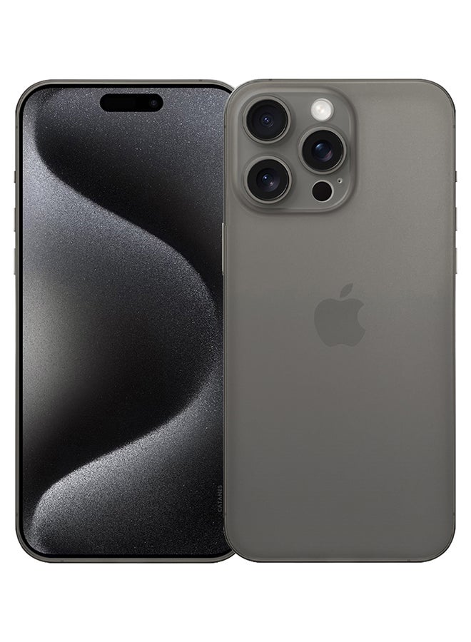 CATANES iPhone 15 Pro Max Case Cover Air Skin Series Back Cover Sturdy Durable Thin Case Drop Protection Cover Dark Grey - Image 2