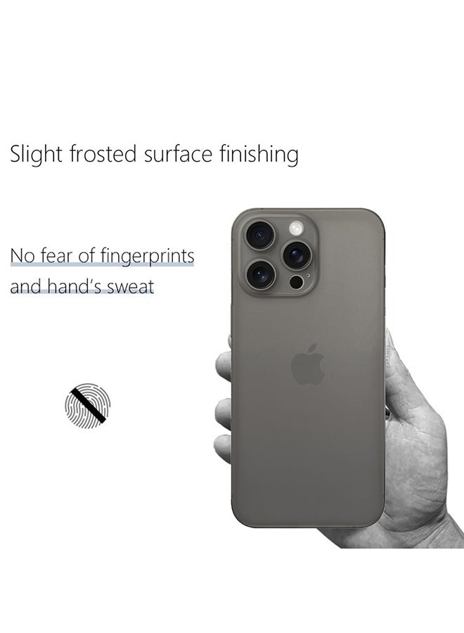 CATANES iPhone 15 Pro Max Case Cover Air Skin Series Back Cover Sturdy Durable Thin Case Drop Protection Cover Dark Grey - Image 5