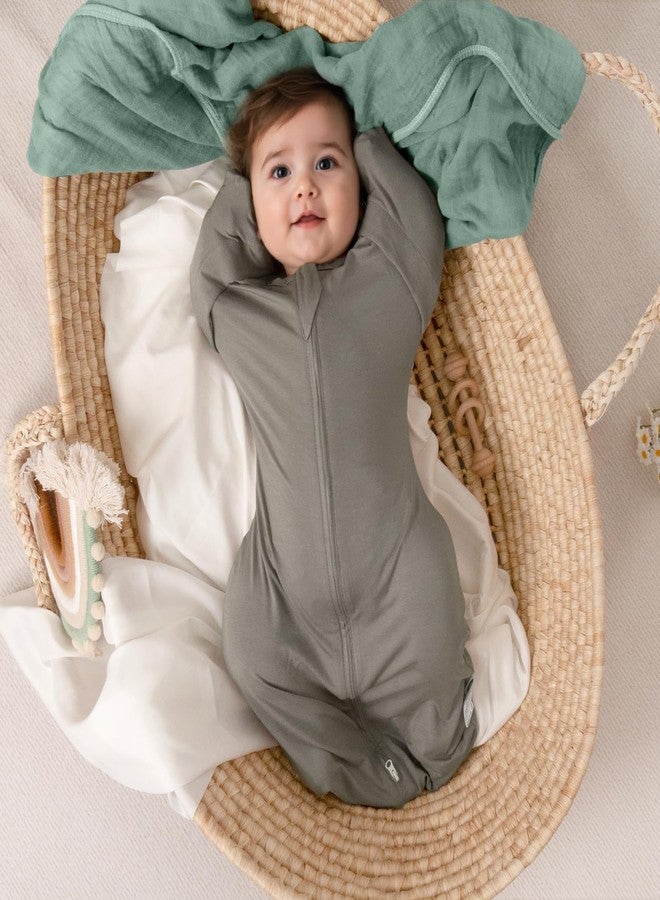 MEXXI Swaddle Baby Sleep Sack With Arms Up, 2 Pack Baby Transitional Swaddle with Double Zipper,0.5 TOG, 8-13 lbs, S - Image 2