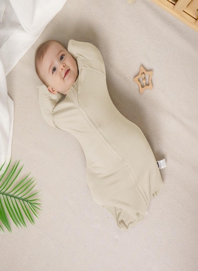 MEXXI Swaddle Baby Sleep Sack With Arms Up, 2 Pack Baby Transitional Swaddle with Double Zipper,0.5 TOG, 8-13 lbs, S - Image 5