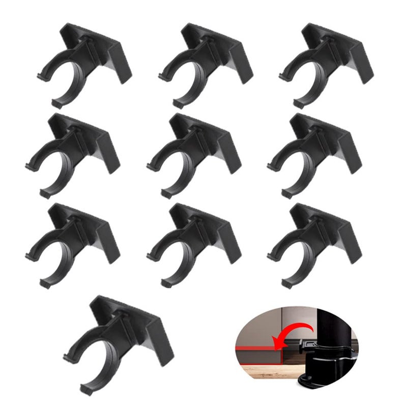 UtySty مجموعة UtySty من 10 مشابك لتثبيت قاعدة الخزانة قابلة للتعديل 1 بوصة للأرجل الأثاث