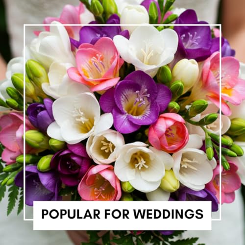CZ Grain Freesia Mixed Colors Bulbs for Spring Planting - 10 Bulb Mix Pack - Large Healthy Bulbs - Great for Container or Outdoor Growing - Image 3