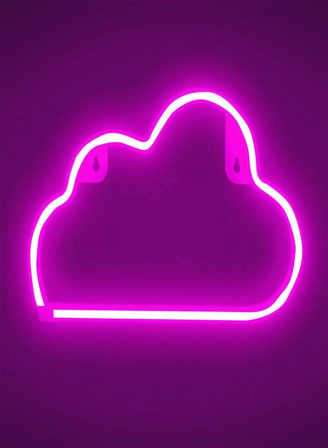 FUNPENY LED Neon Decorative Light, Neon Sign Shaped Decor Light, Cloud Shape Indoor Decor for Living Room, Birthday Party, Wedding Party, Pink - Image 5