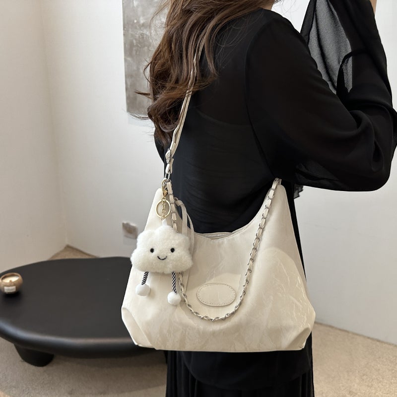2024 New Style Personalized Commuter Shoulder Bag Fashionable Large Capacity Aesthetic Tote Bag Casual Ins Trendy Crossbody Bag - Image 5