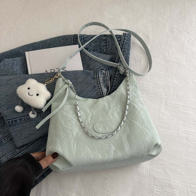 2024 New Style Personalized Commuter Shoulder Bag Fashionable Large Capacity Aesthetic Tote Bag Casual Ins Trendy Crossbody Bag - Image 1