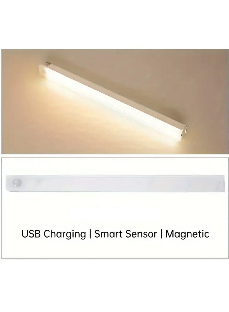 1 قطعة LED الحركة تحت أضواء الخزانة، كابل شحن مغناطيسي مع مستشعر ذكي 30 سم - Image 5